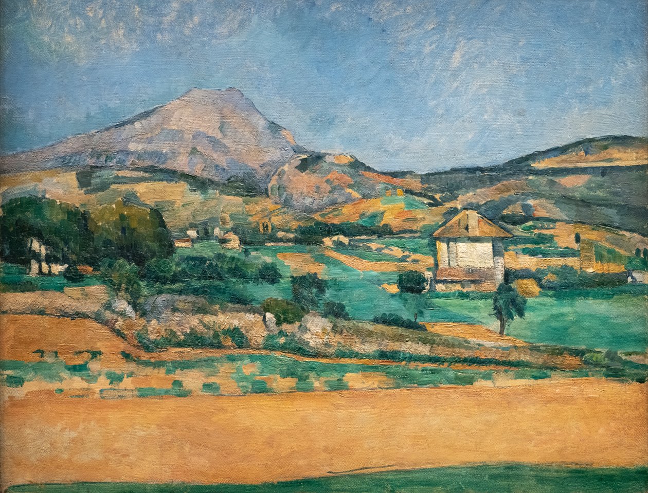 The Plain by Montagne Sainte-Victoire. View from Valcros by Paul Cézanne