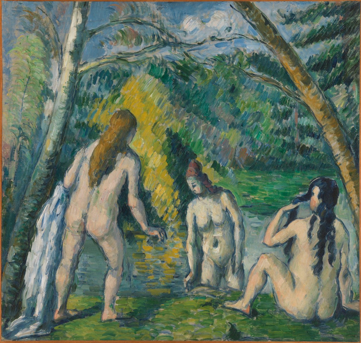 Three Bathers by Paul Cézanne