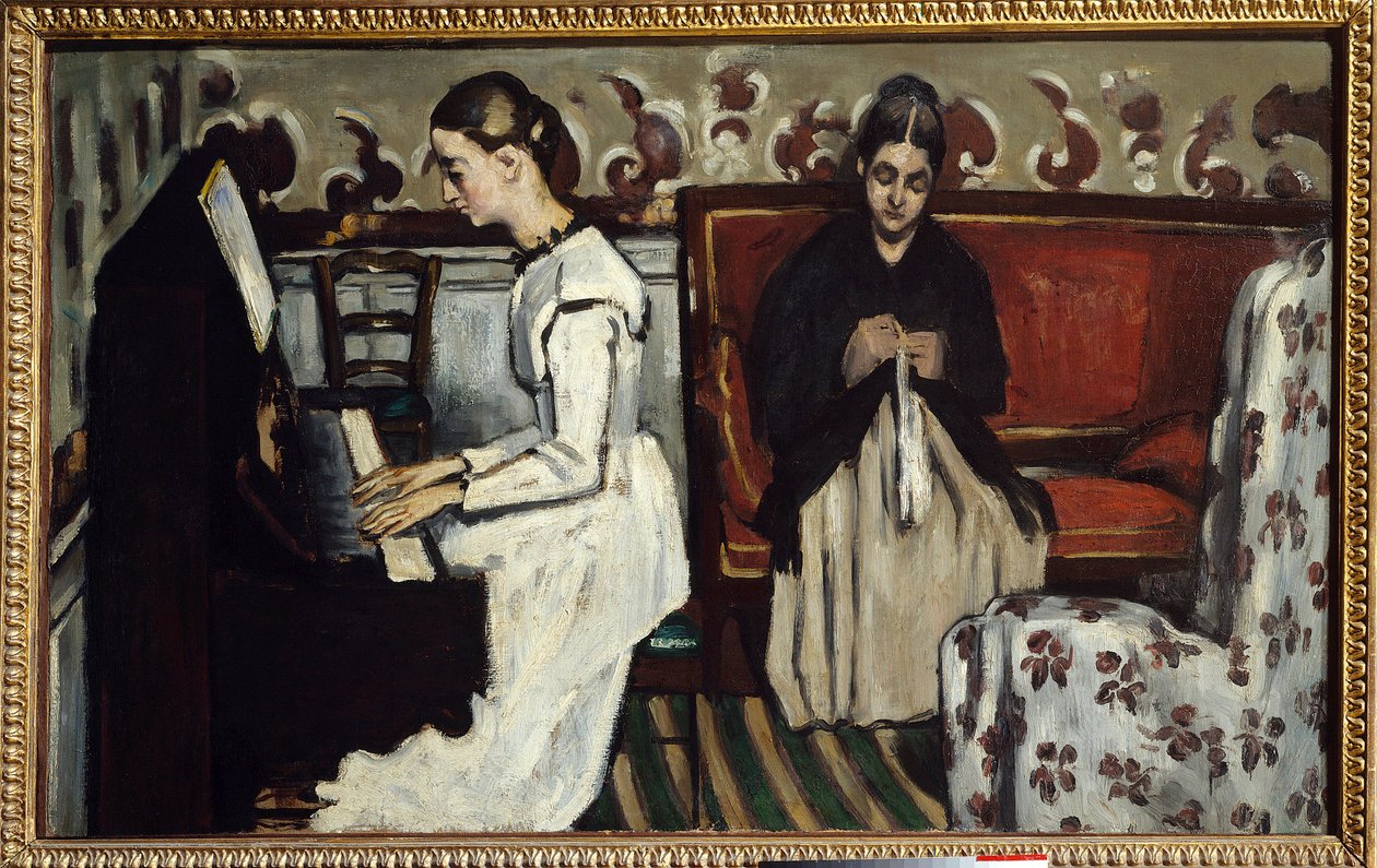 Young Girl at the Piano by Paul Cézanne