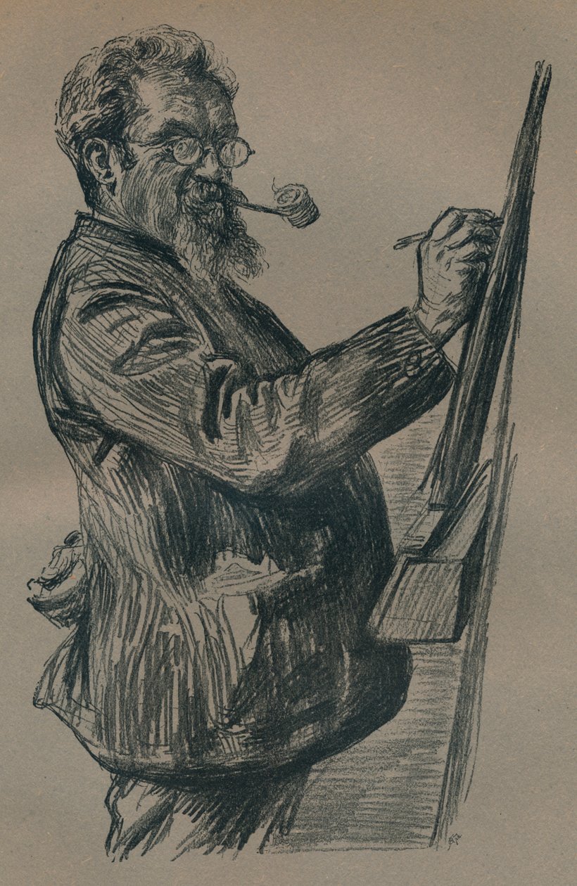 A Posthumous Portrait of Henry Stacy Marks, c1899 by Paul Charles Renouard