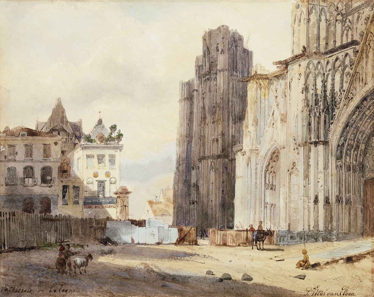Cathedral of Cologne by Paul Constantin Dominique Tetar van Elven