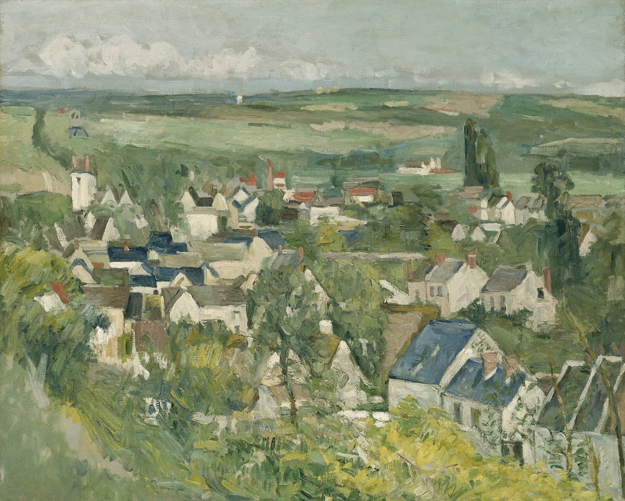 Panoramic View of Auvers, 1873-75 by Paul Cézanne