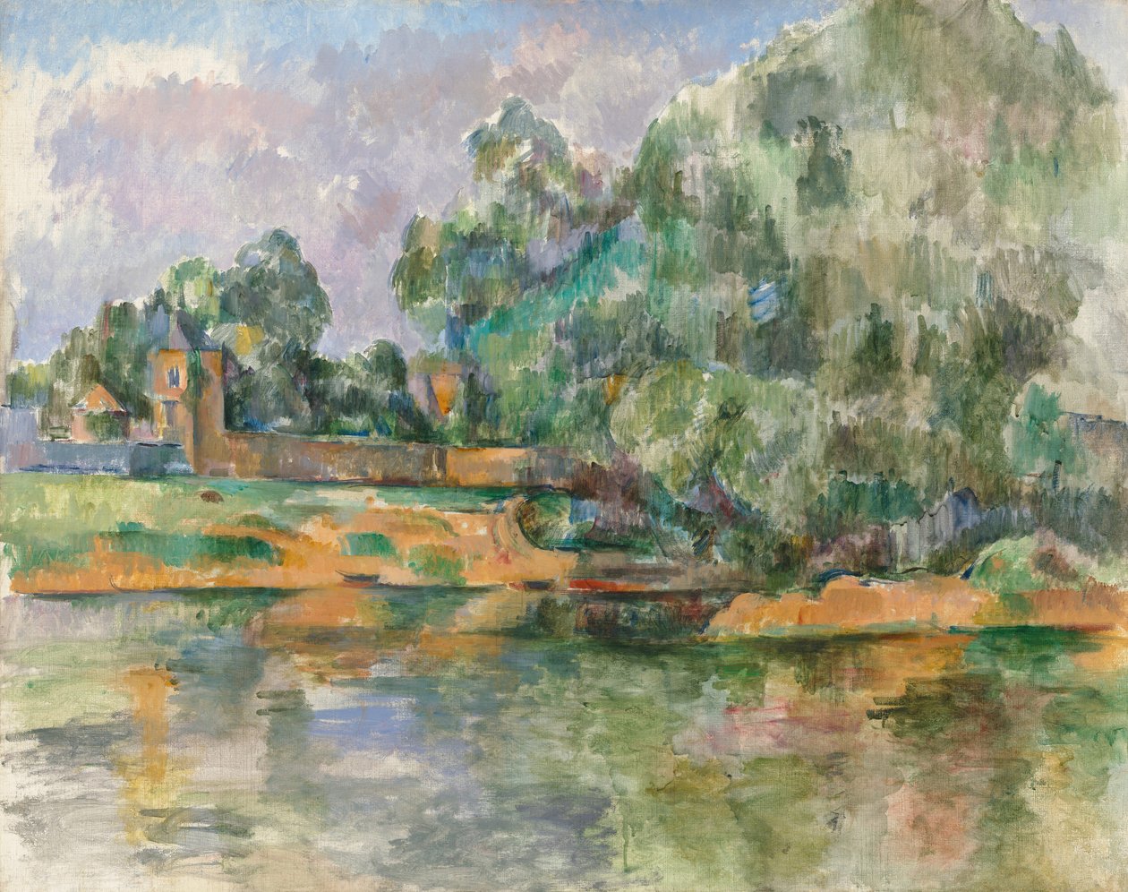 Banks of the Seine at Medan by Paul Cézanne
