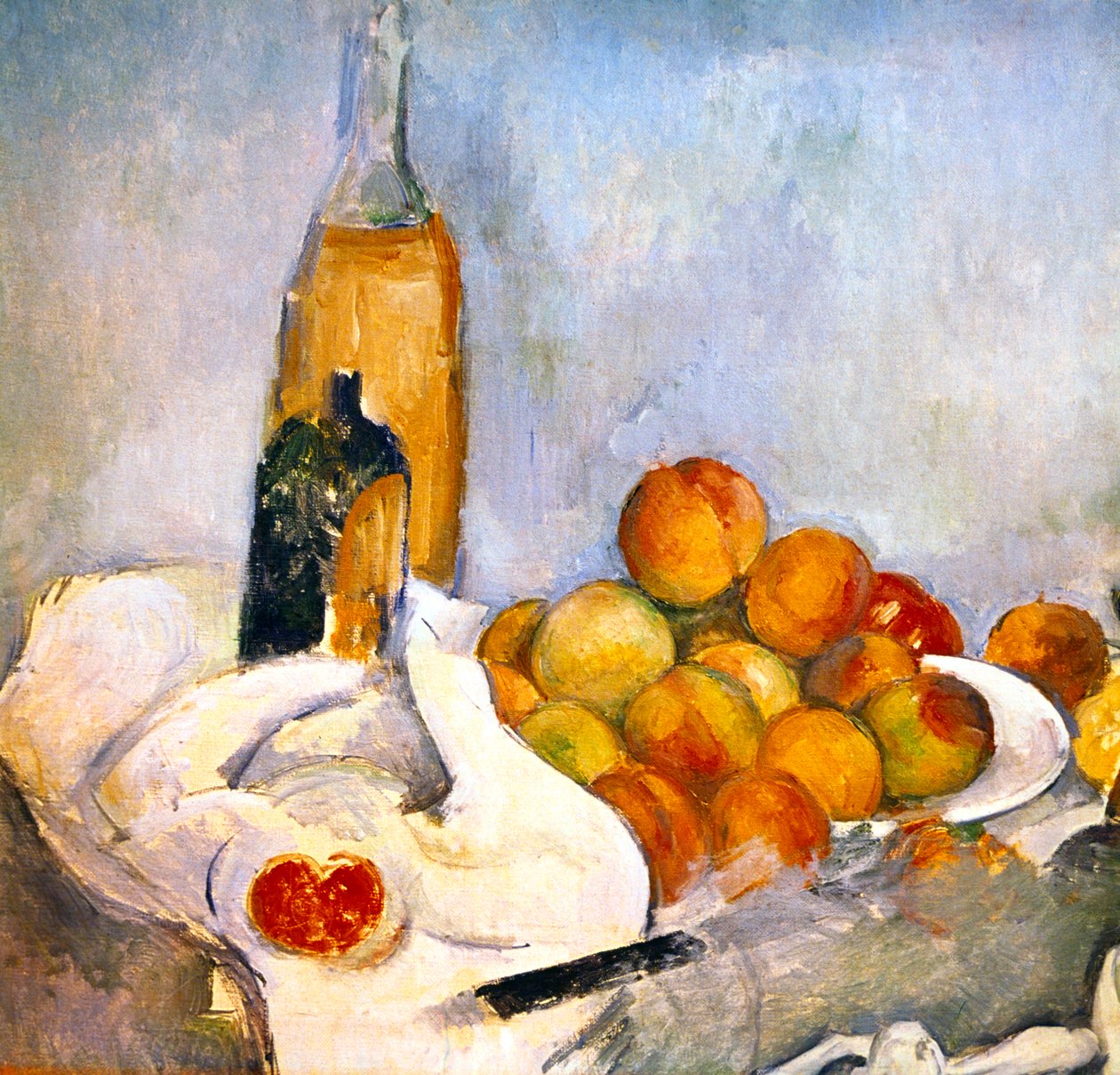 Bottles and Apples by Paul Cézanne