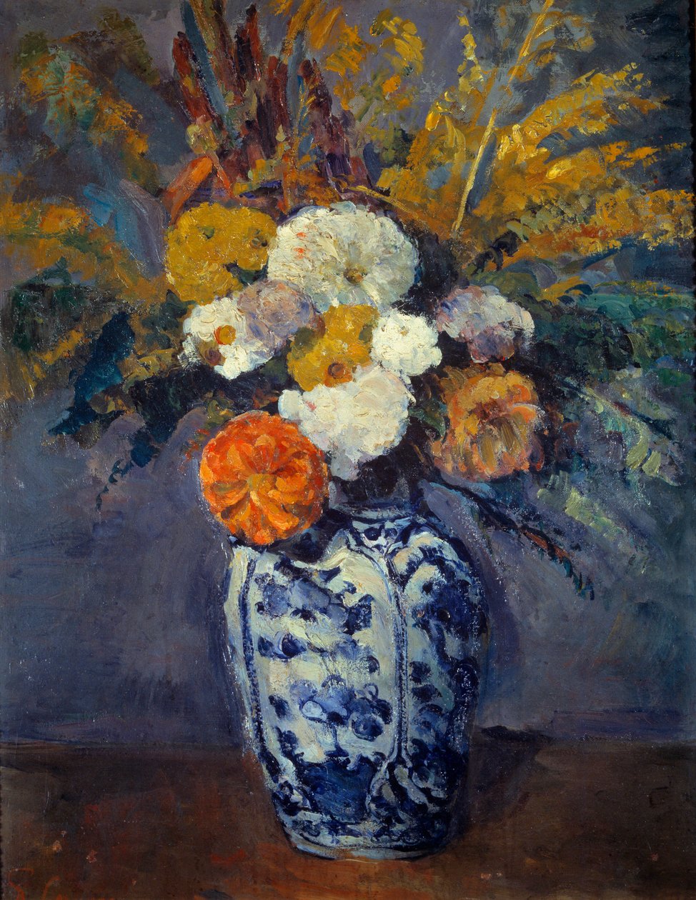 Bouquet of Dahlias by Paul Cézanne