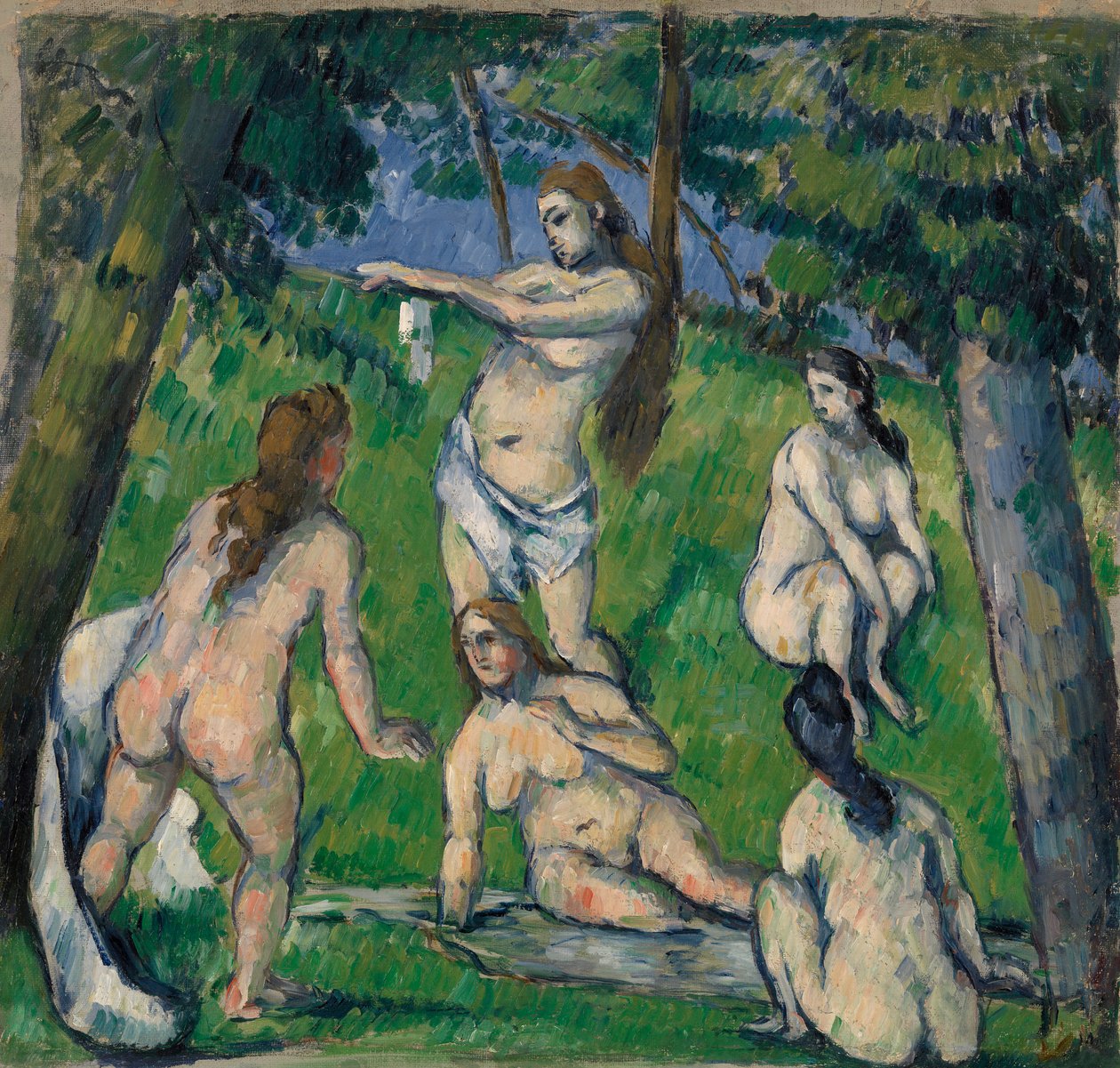Five Bathers by Paul Cézanne