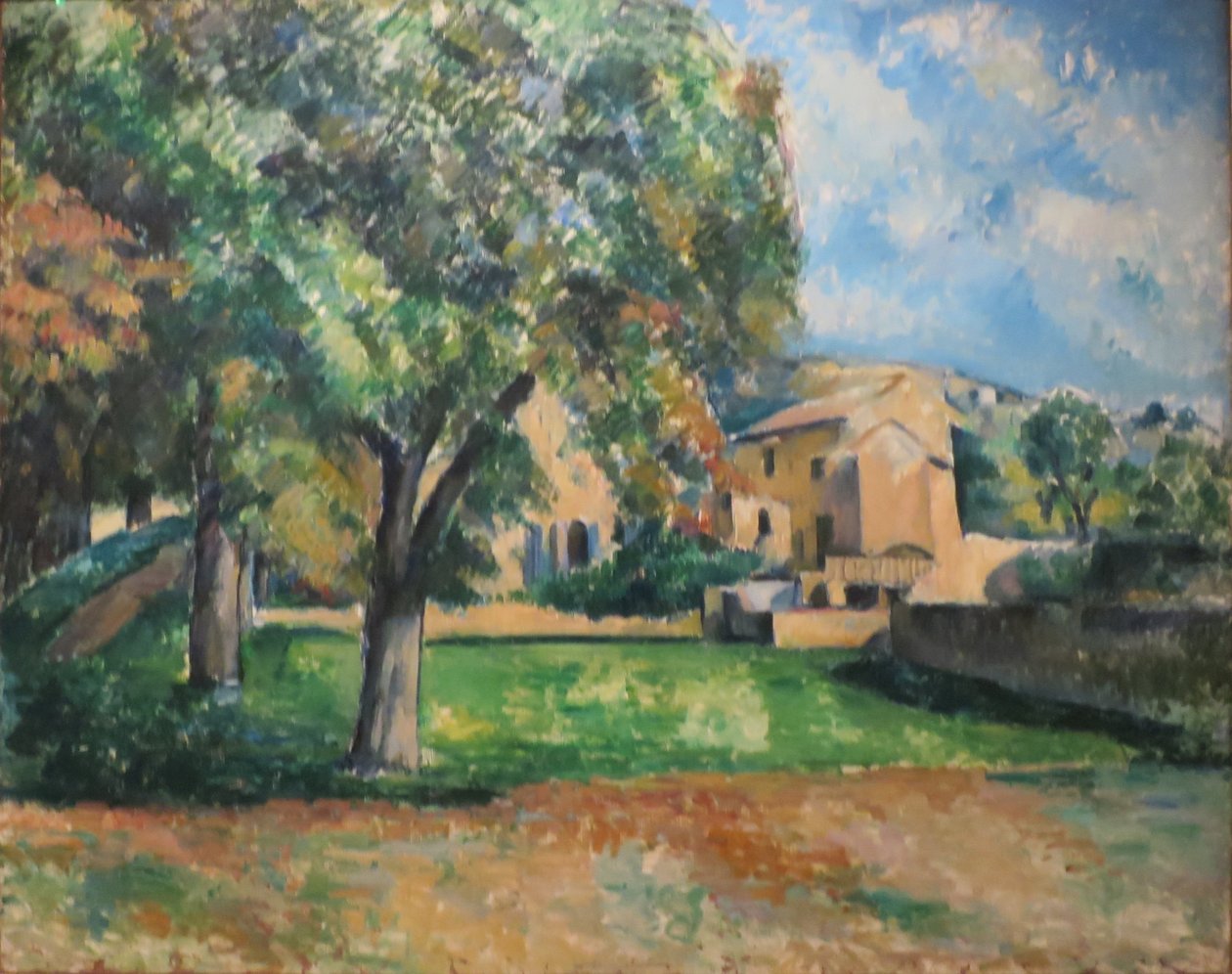 Chestnut and Jas de Bouffan Farm by Paul Cézanne