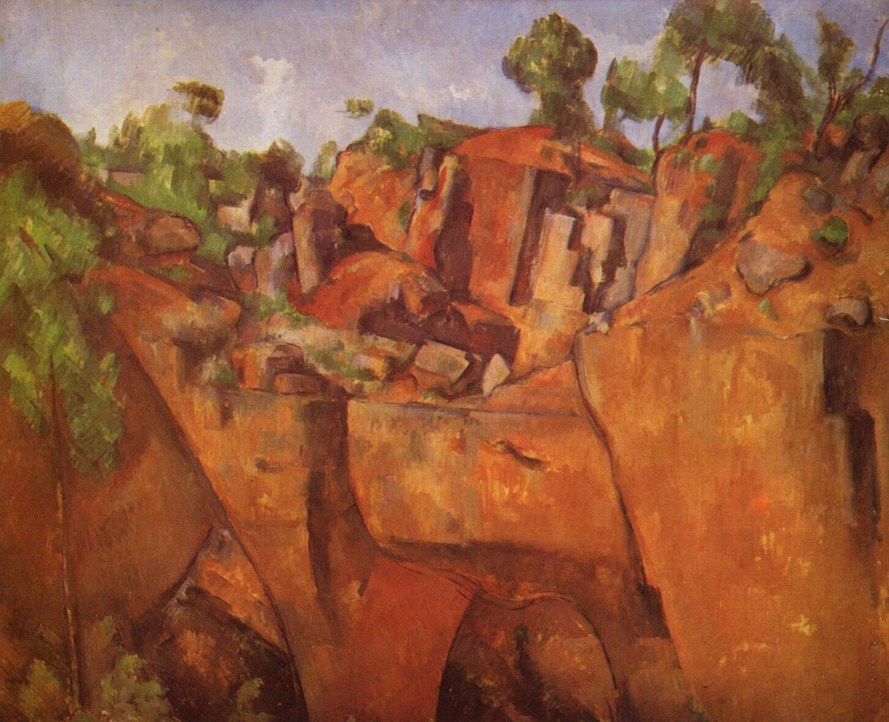 The Bibémus Quarry by Paul Cézanne