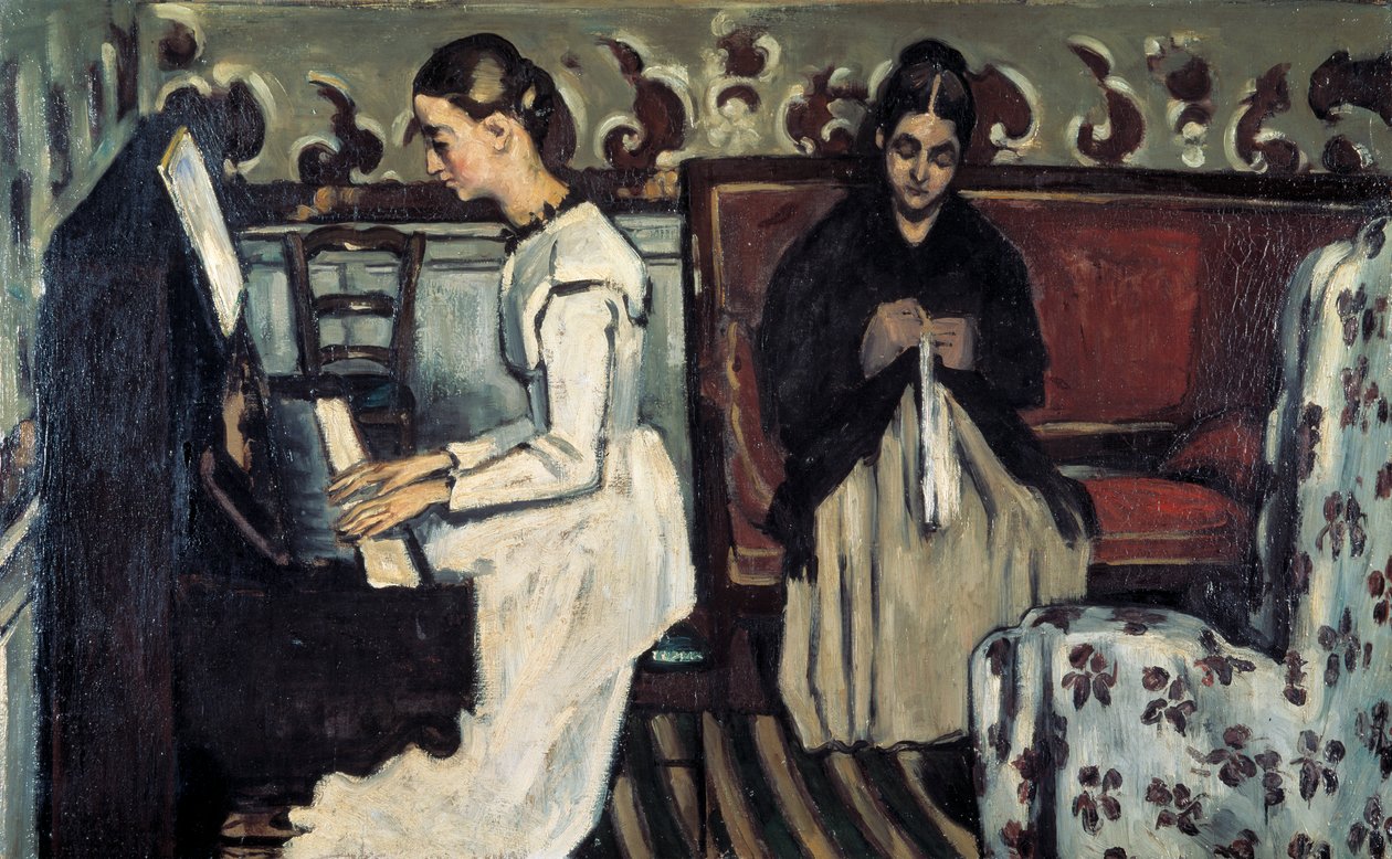 Girl at the Piano Overture to Tannhäuser, c1868 by Paul Cézanne