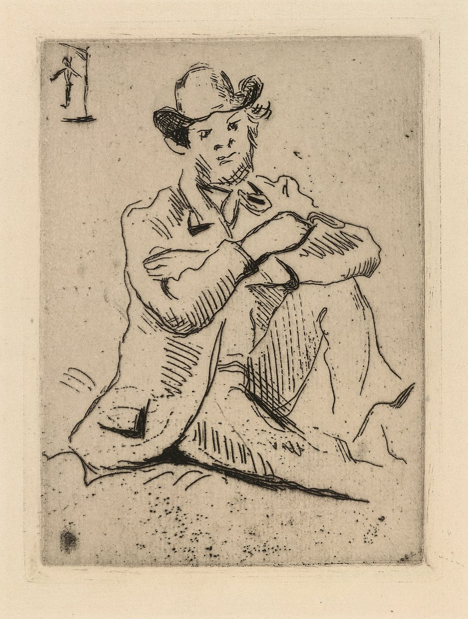 Guillaumin with the Hanged Man by Paul Cézanne