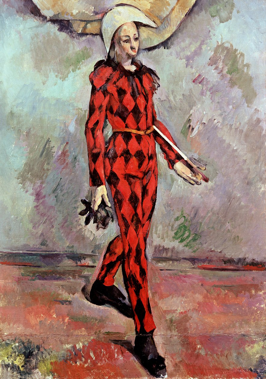 Harlequin by Paul Cézanne
