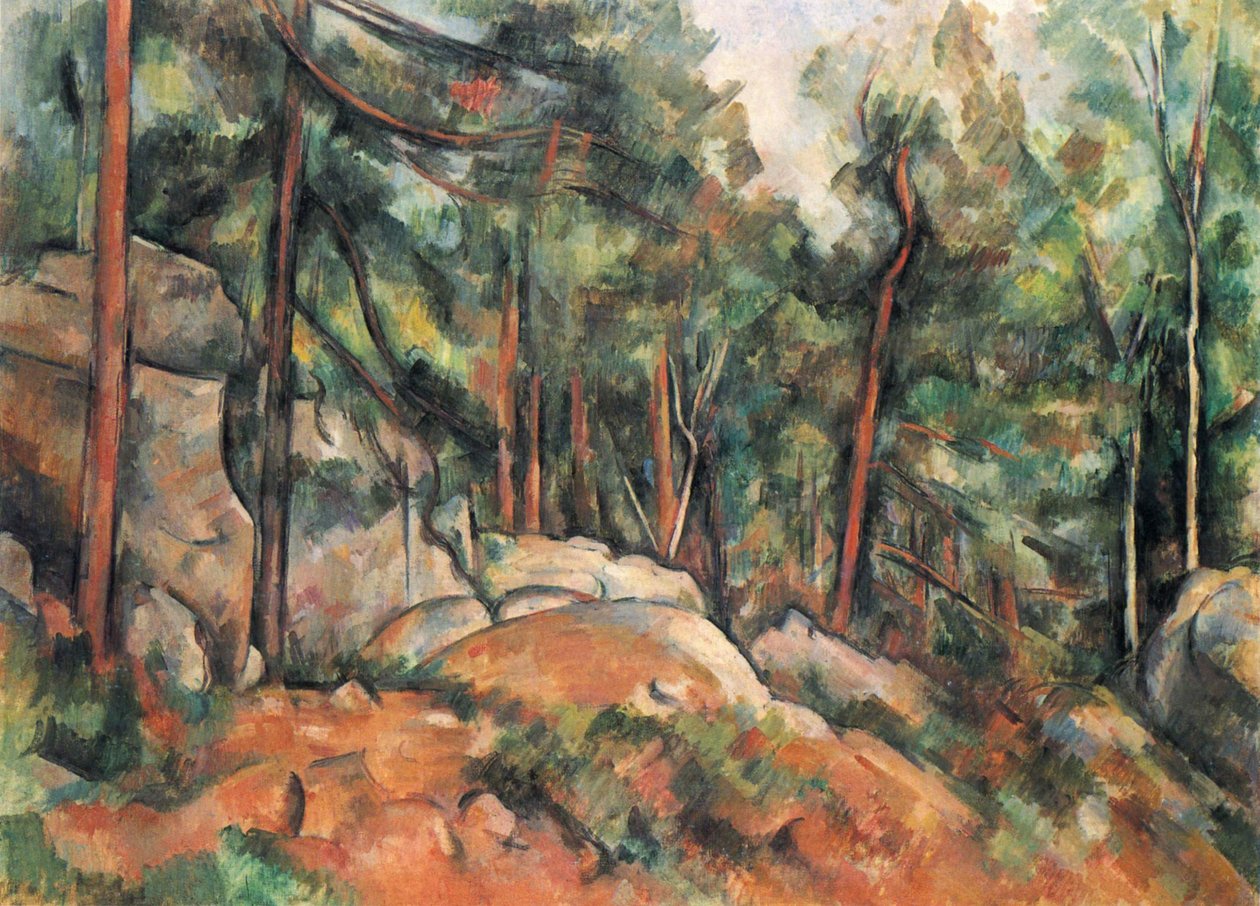 Interior of a Forest by Paul Cézanne