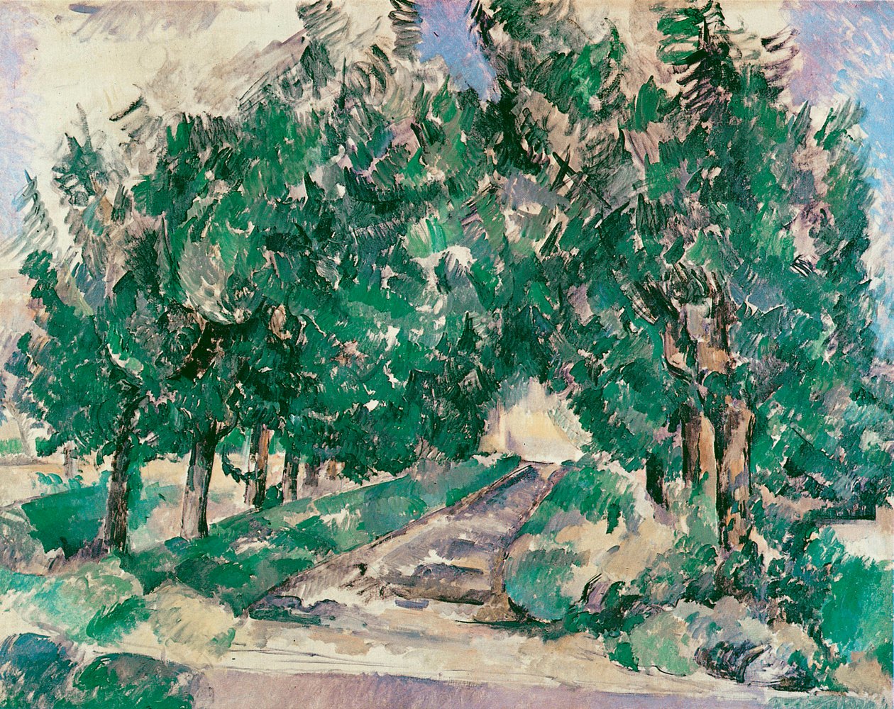 The Avenue at Jas de Bouffan by Paul Cézanne