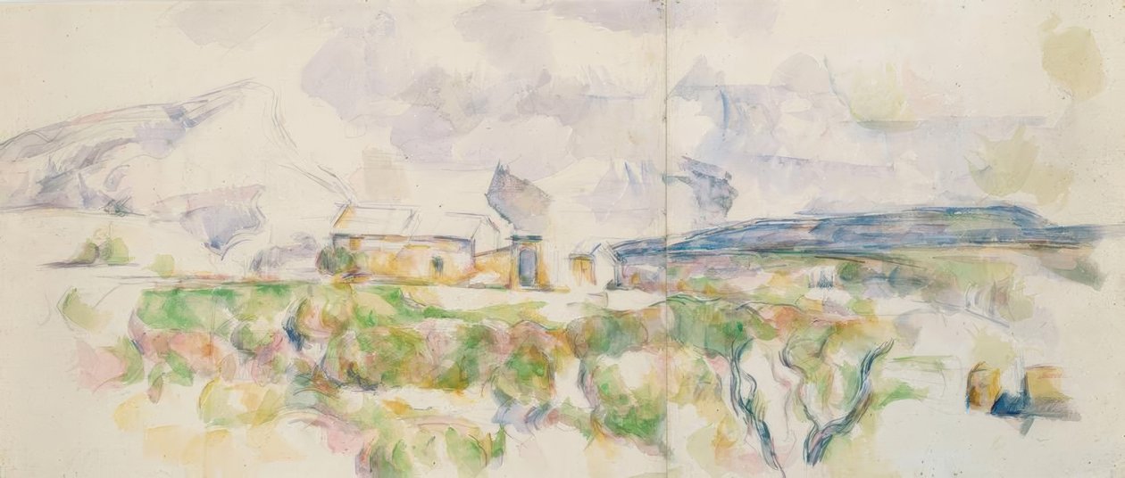 The Sainte-Victoire Mountain Seen from Lauves by Paul Cézanne