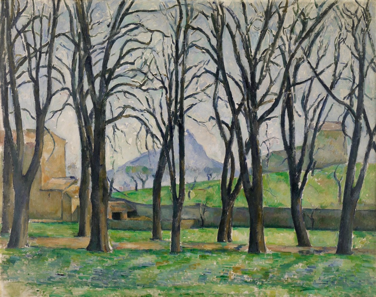 The Chestnut Trees of Jas de Bouffan in Winter by Paul Cézanne