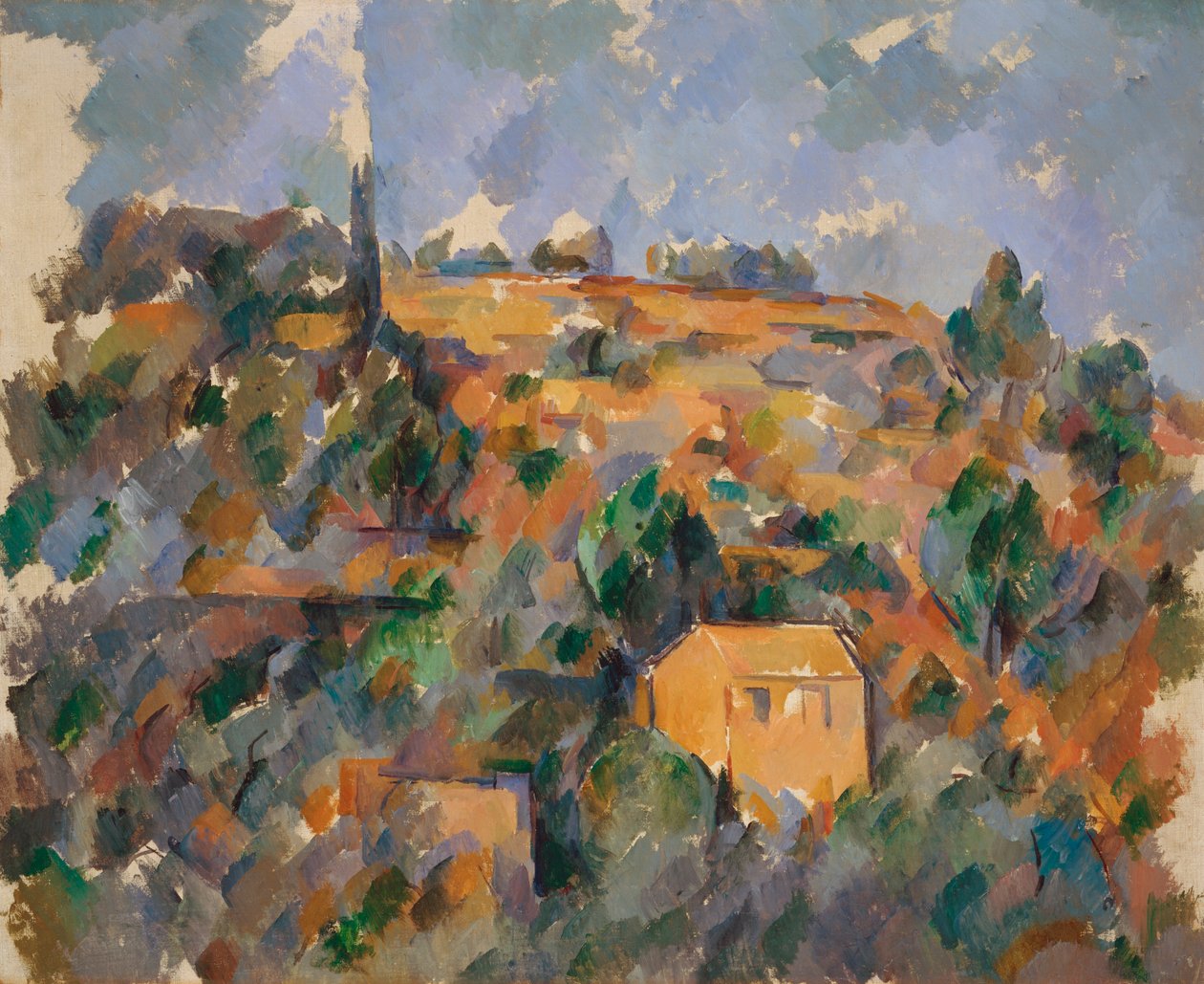 Houses on the Hill, Provence by Paul Cézanne