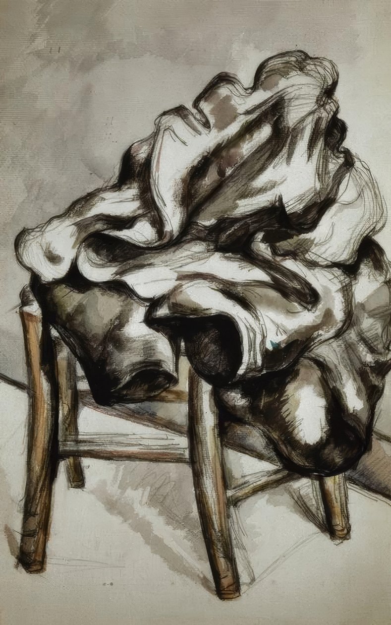 Coat on a Chair by Paul Cézanne