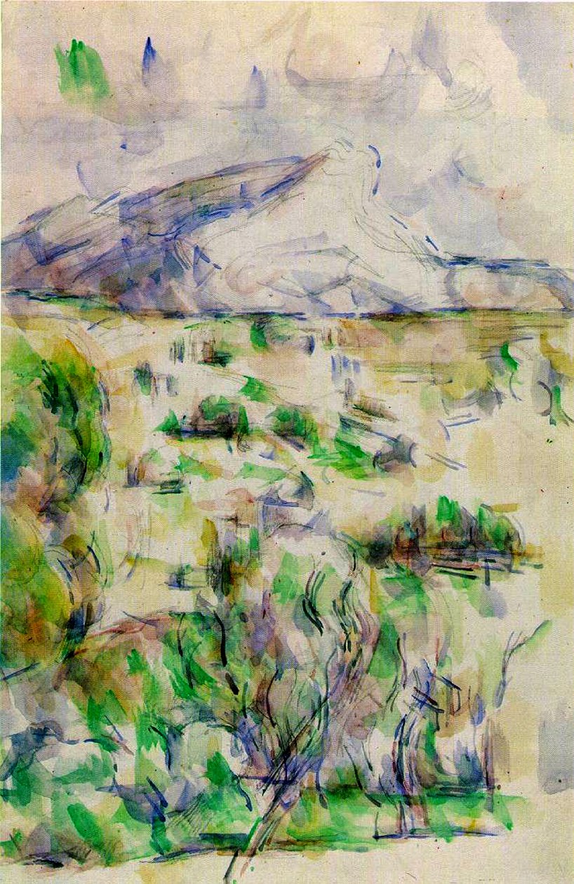 Mont Sainte Victoire from les Lauves, 1902-06 by Paul Cézanne