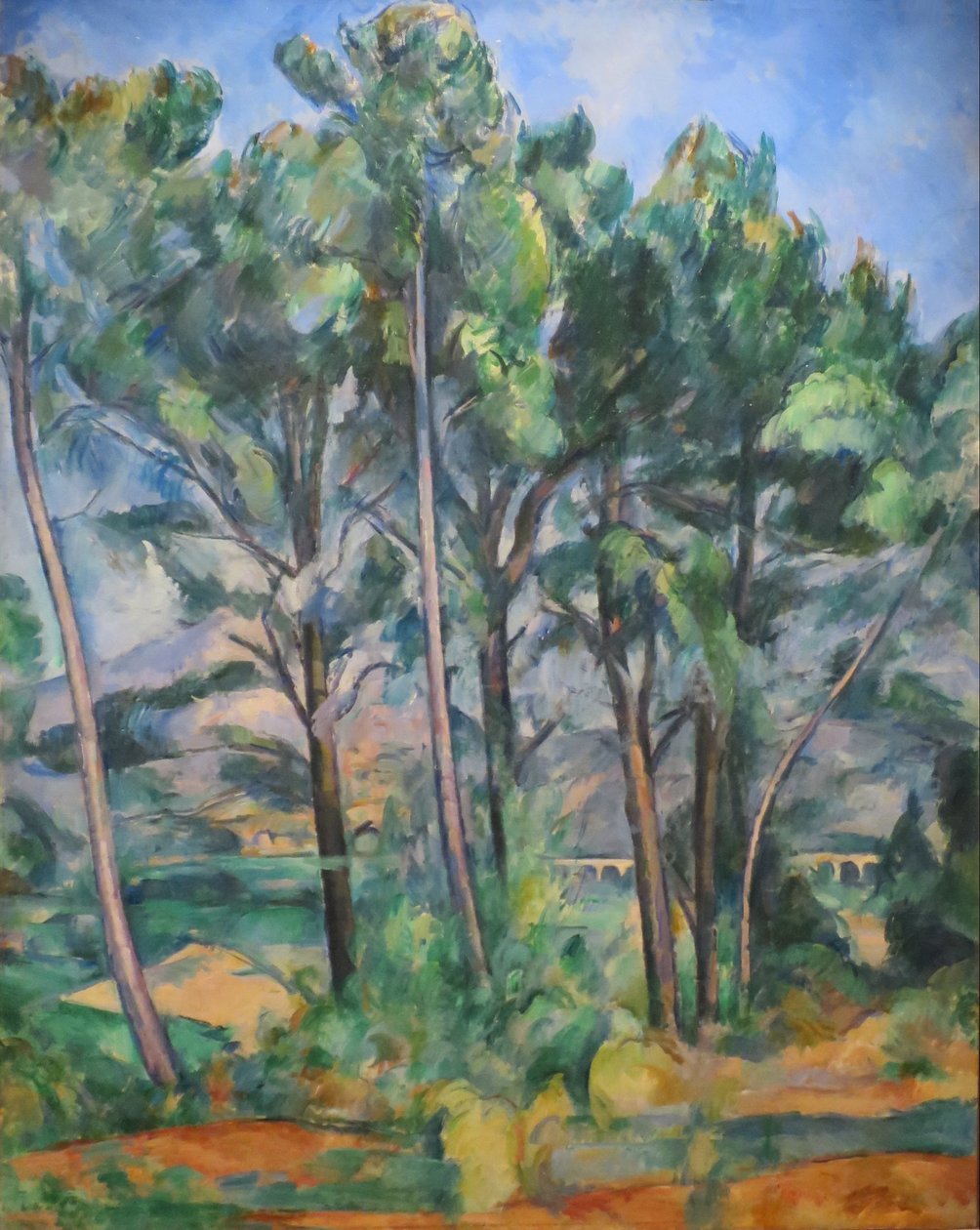Montagne Sainte-Victoire and Viaduct from Valcros by Paul Cézanne