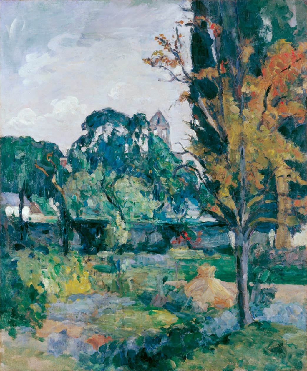 Landscape with Steeple by Paul Cézanne
