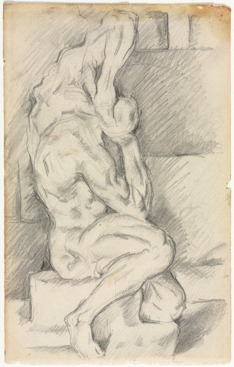 Sketch of Anatomical Sculpture (recto) by Paul Cézanne