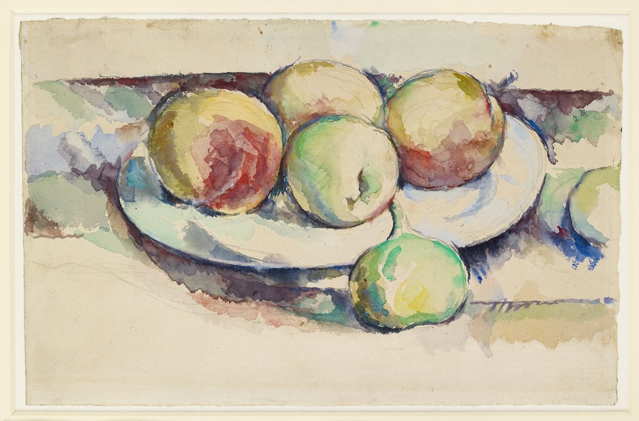Still Life of Peaches and Figs, late 19th century by Paul Cézanne