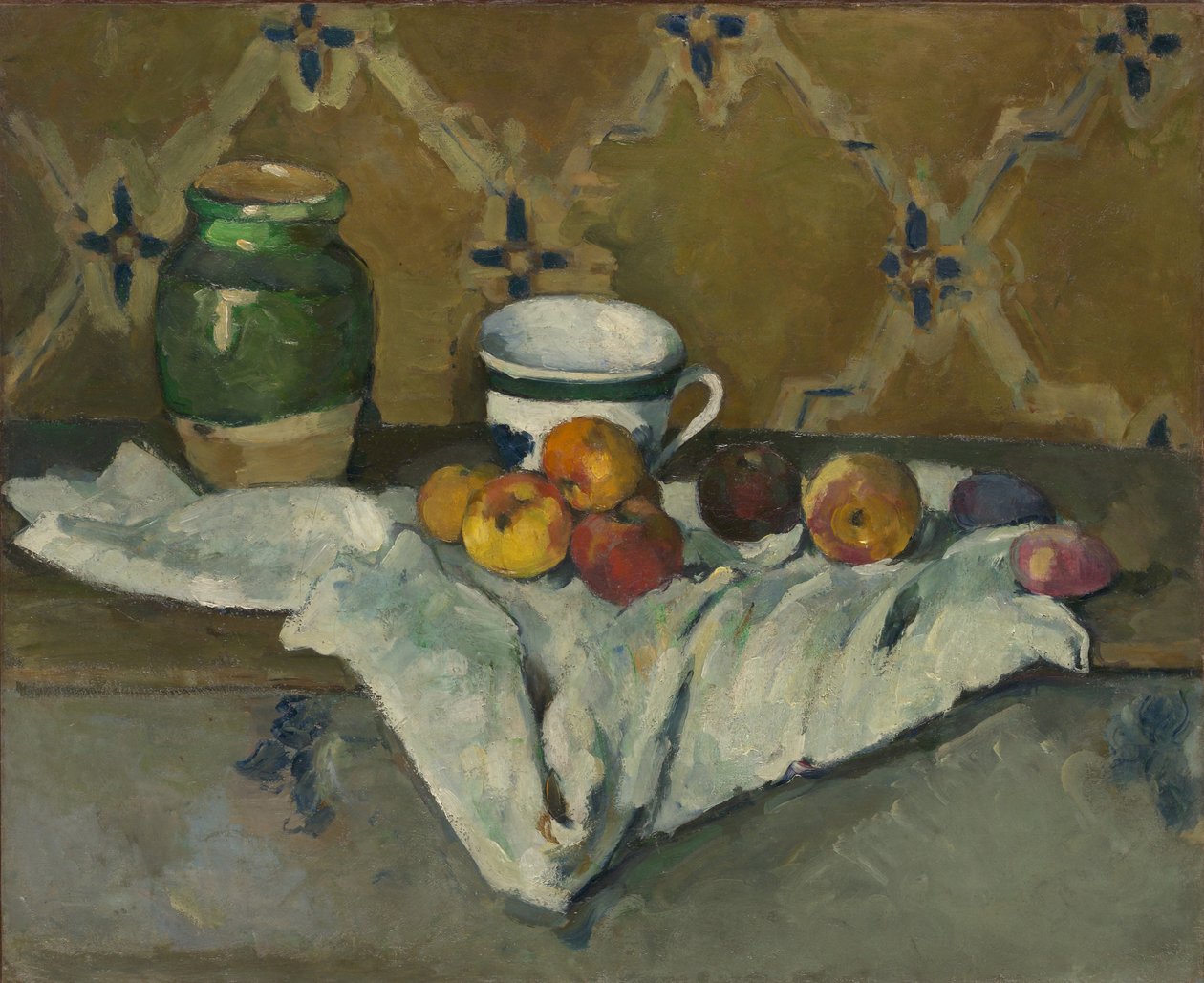 Still Life with Jar, Cup, and Apples by Paul Cézanne