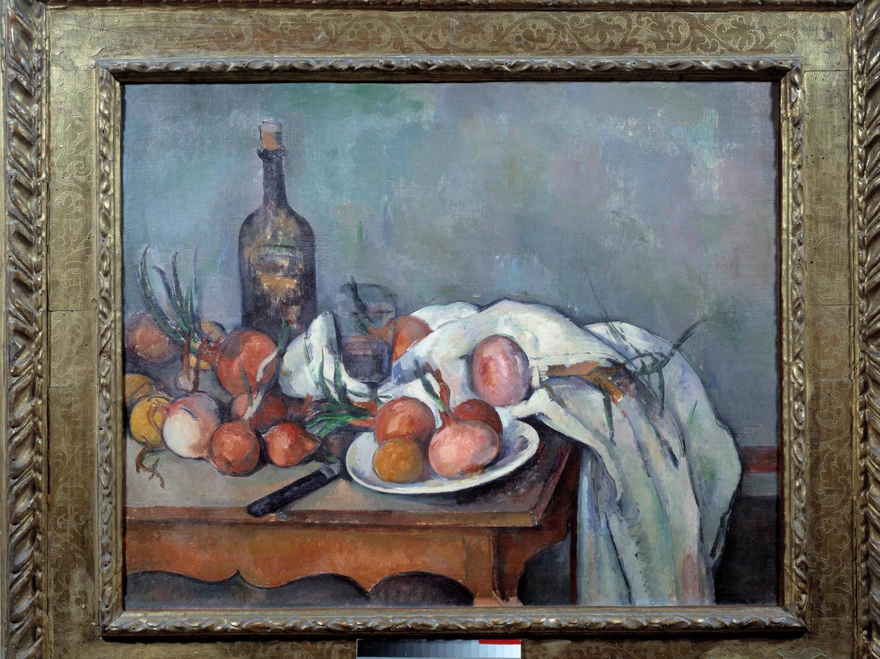 Still Life with Onions by Paul Cézanne