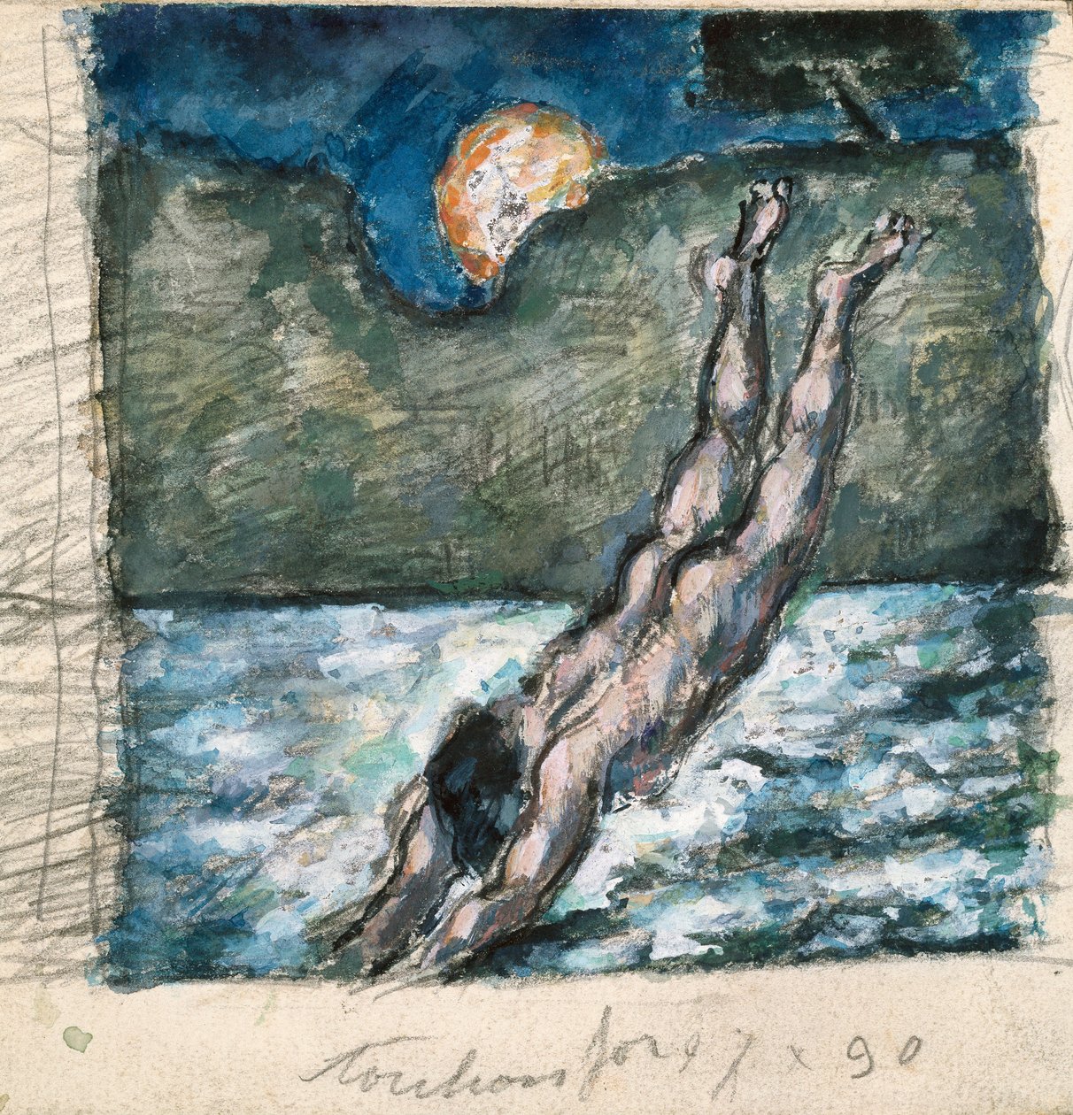 The Diver by Paul Cézanne