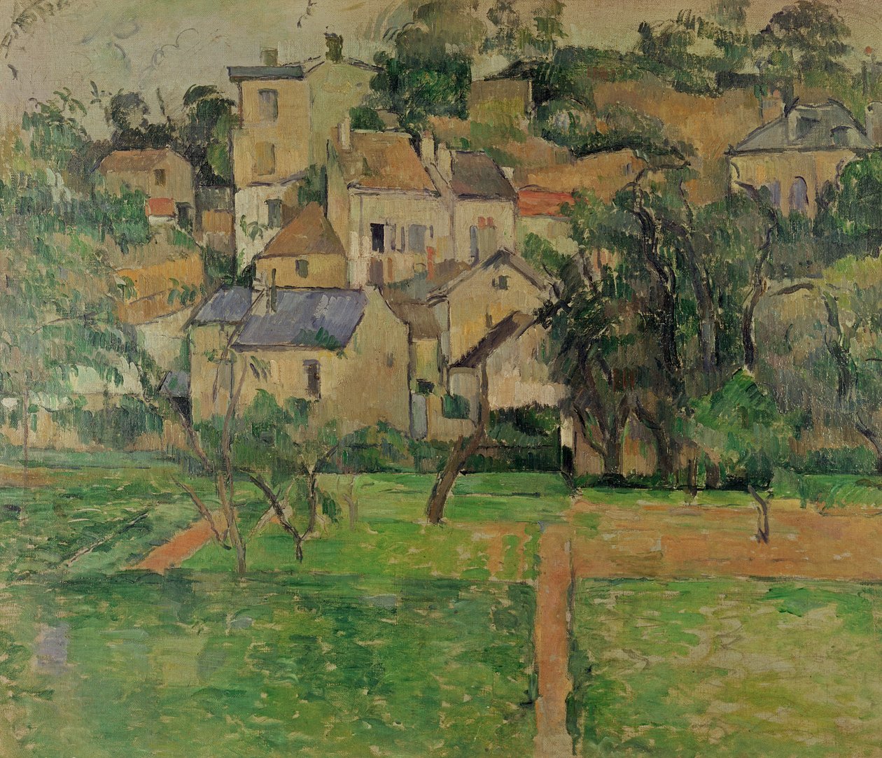 The Hermitage at Pontoise, 1884 by Paul Cézanne