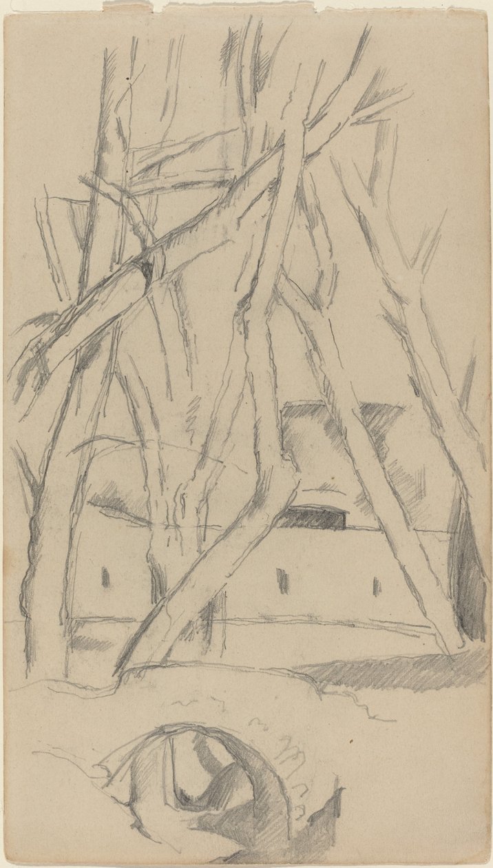The Little Bridge by Paul Cézanne