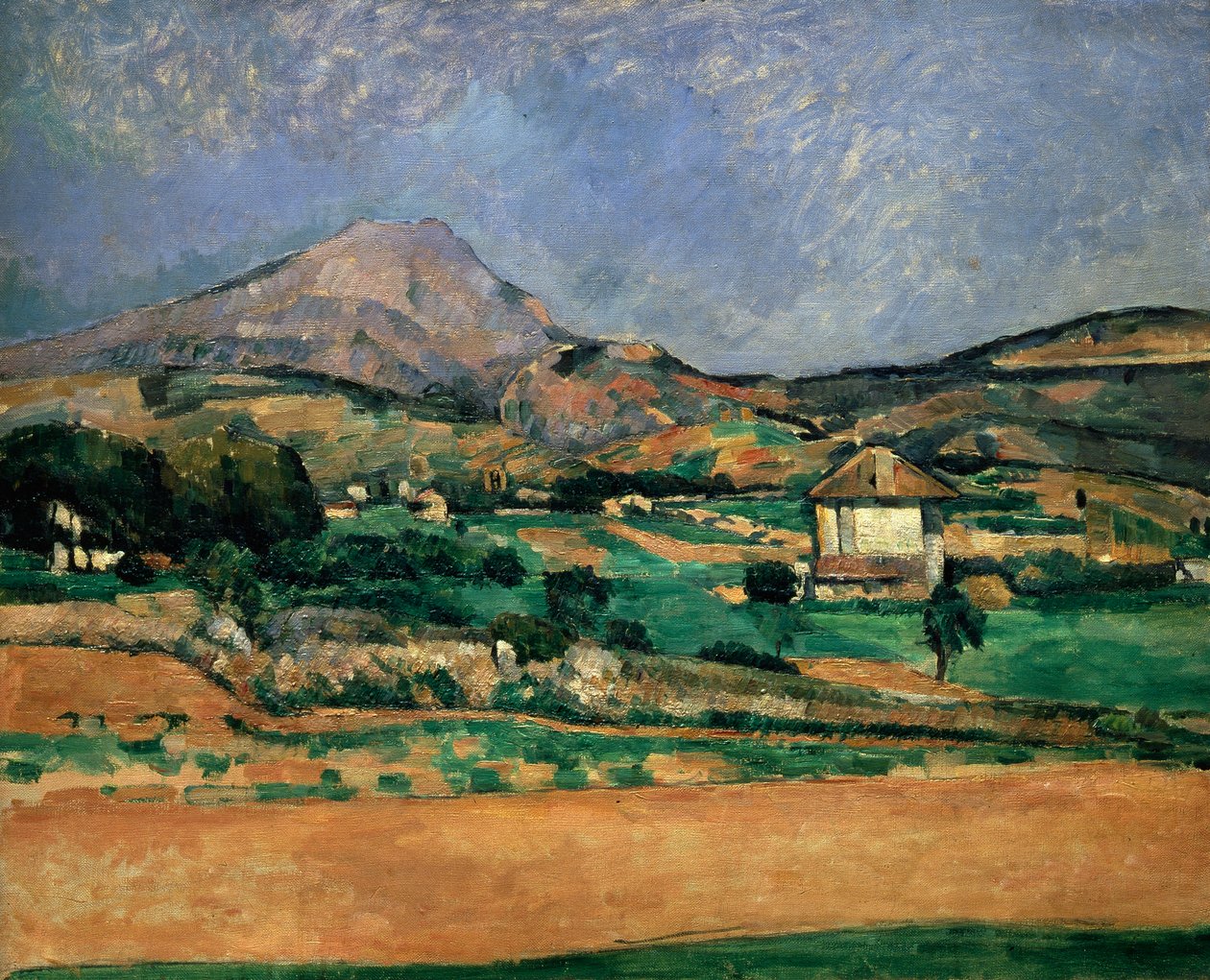 The Plain of the Mont Sainte-Victoire, 1882-1885.   by Paul Cézanne