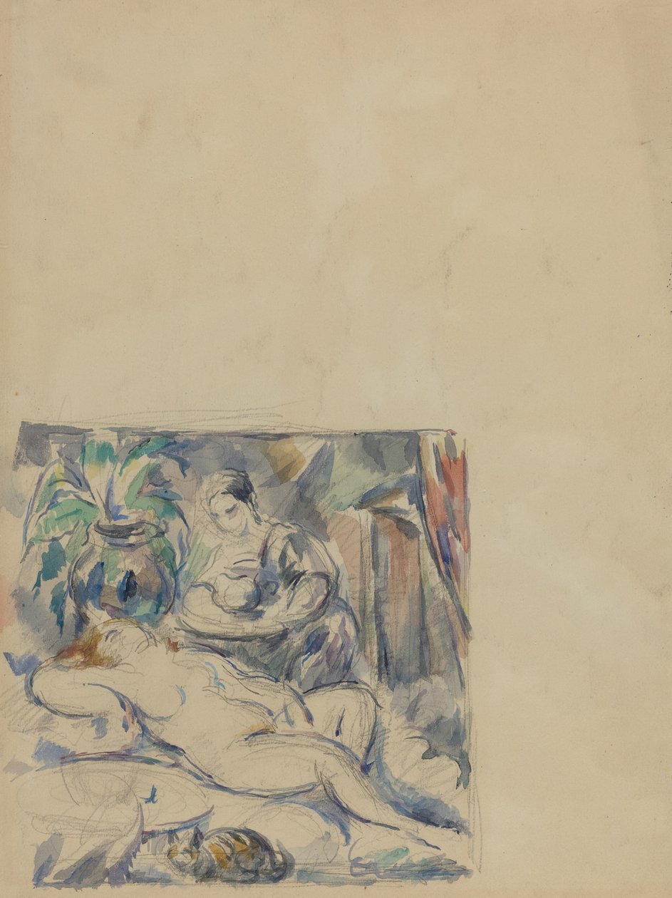 Waking Up by Paul Cézanne