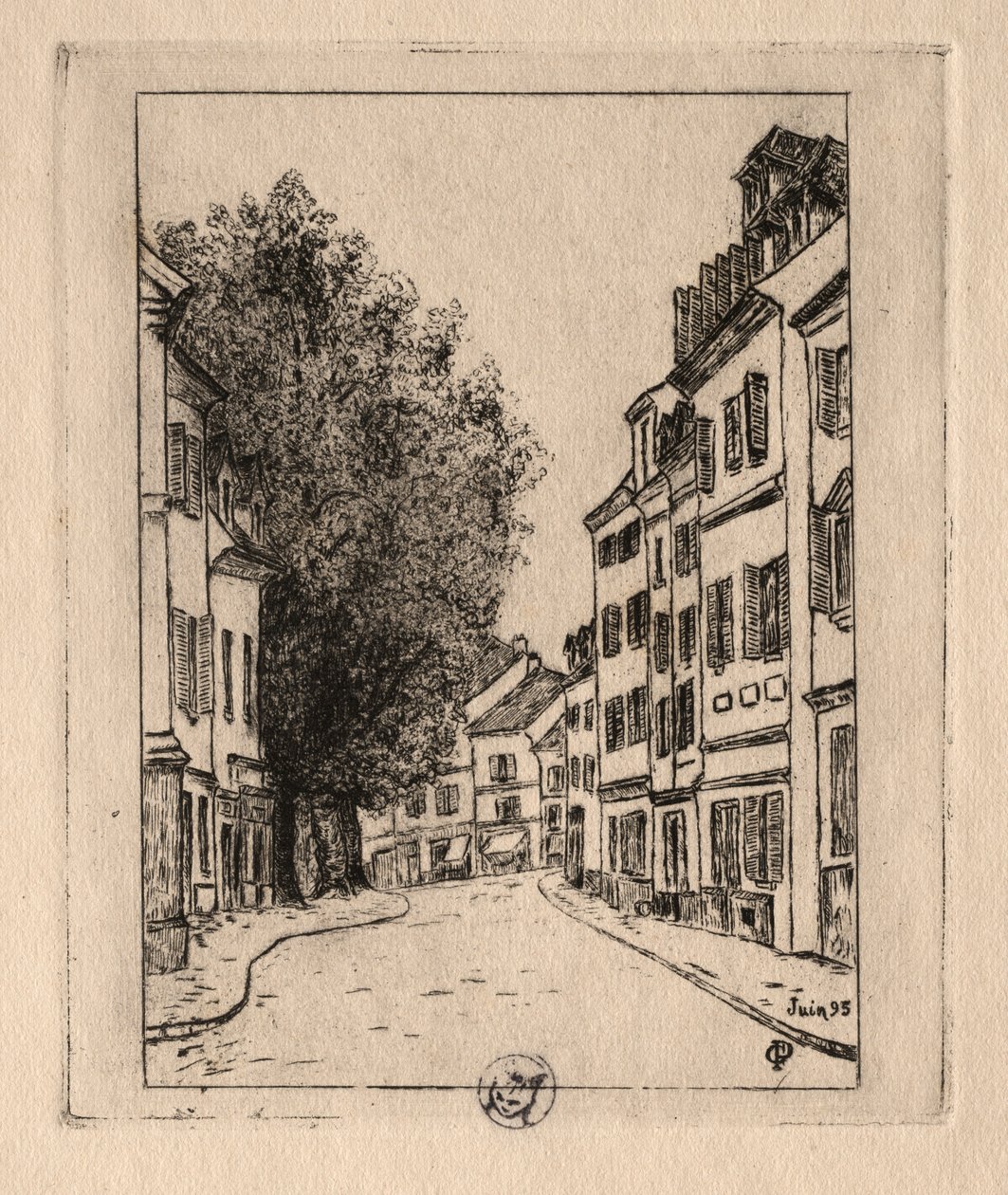 Six Etchings: Notre Dame, Pontoise, 1895 by Paul Gachet