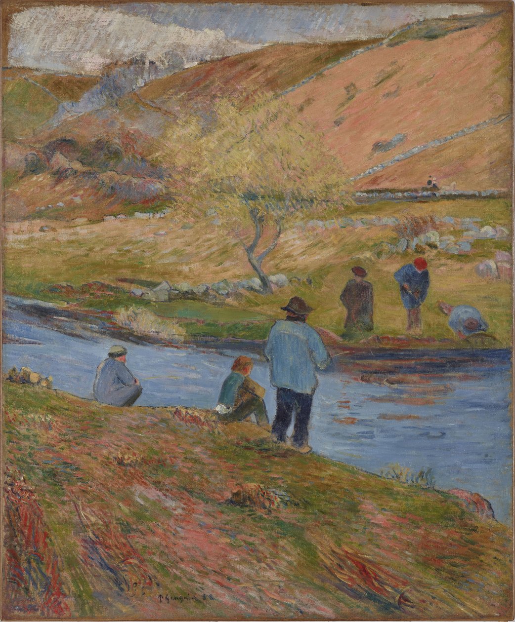 Breton Fishermen by Paul Gauguin