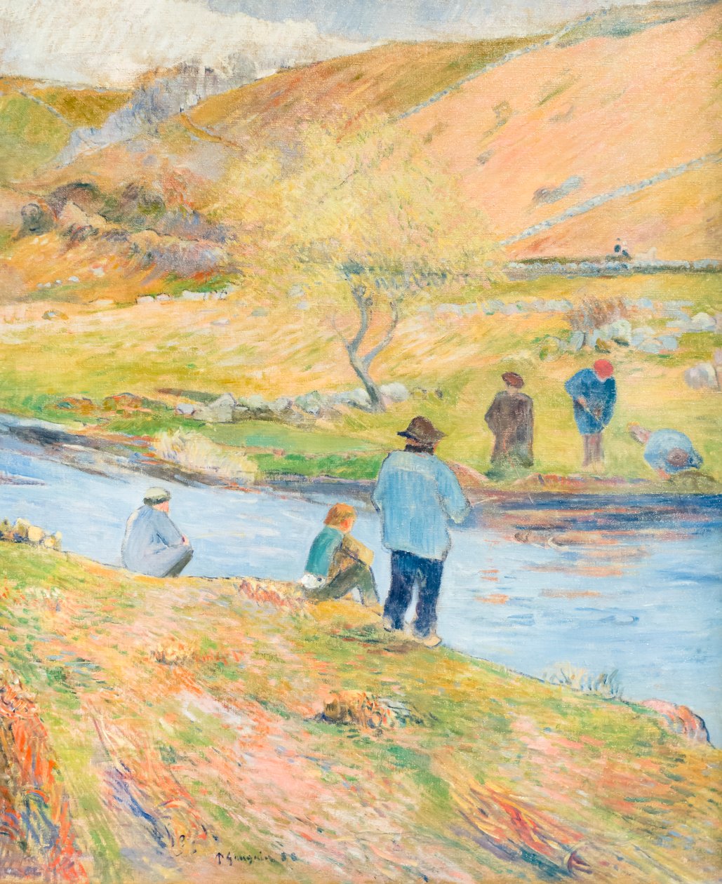 Breton Fishermen by Paul Gauguin