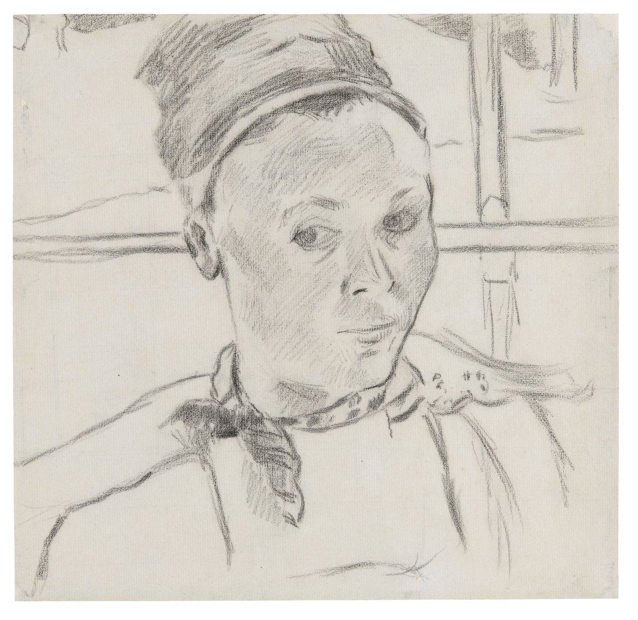 Bust of a Young Breton Woman (Possibly Marie Lagadu) by Paul Gauguin