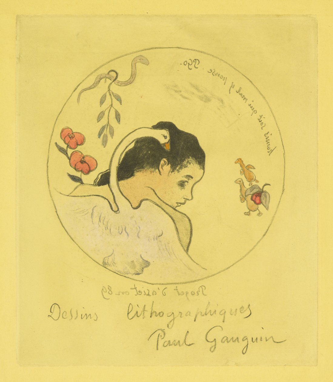 Design for a China Plate by Paul Gauguin