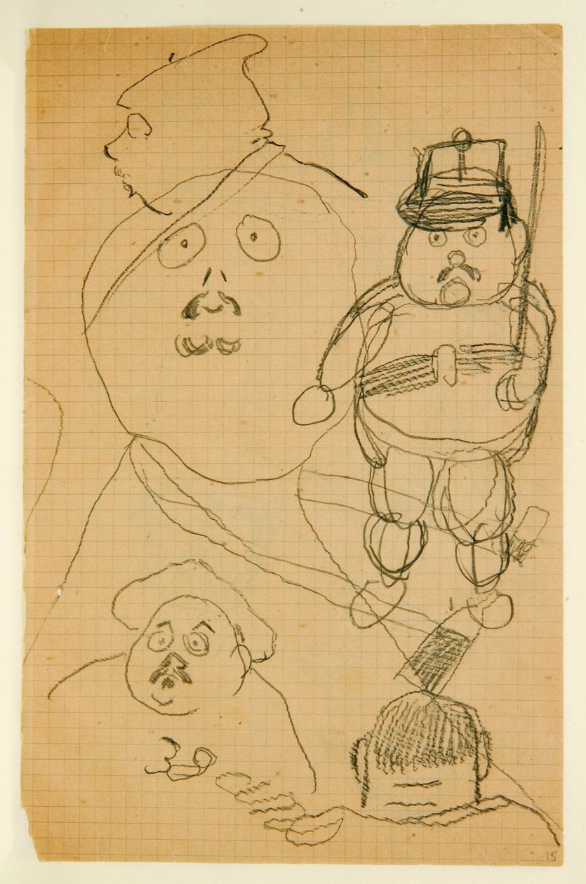 Drawing from an Album of Drawings Produced for the Young Jacques Bousquet, 1889-90 by Paul Gauguin