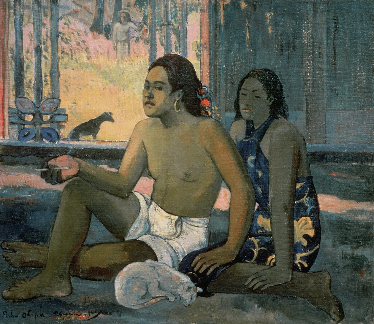 Eiaha Ohipa or Tahitians in a Room by Paul Gauguin