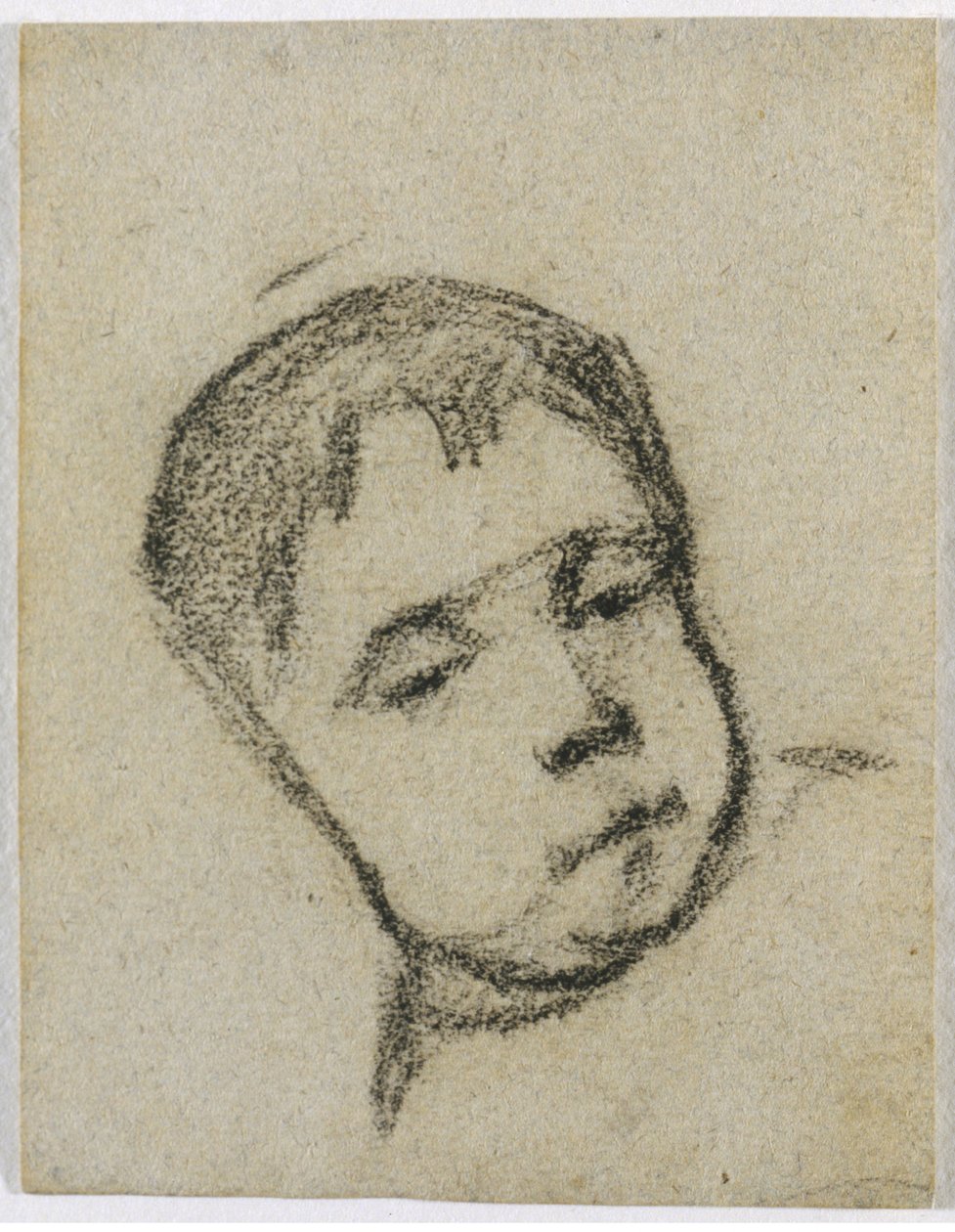 Emil Gauguin as a Child, Head on a Pillow by Paul Gauguin
