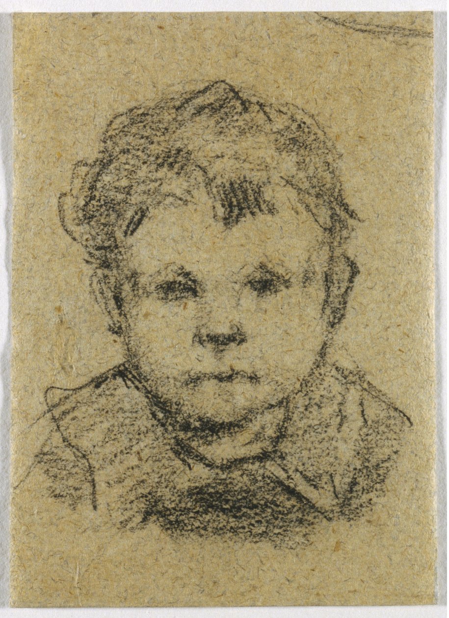 Emil Gauguin as a Child, Wearing a Collared Shirt, c. 1875-76 by Paul Gauguin