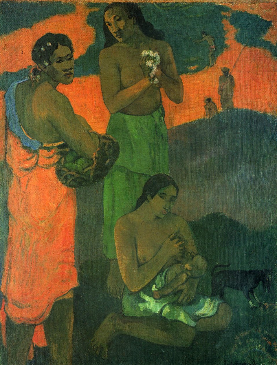 Women on the Seashore (Motherhood I) by Paul Gauguin