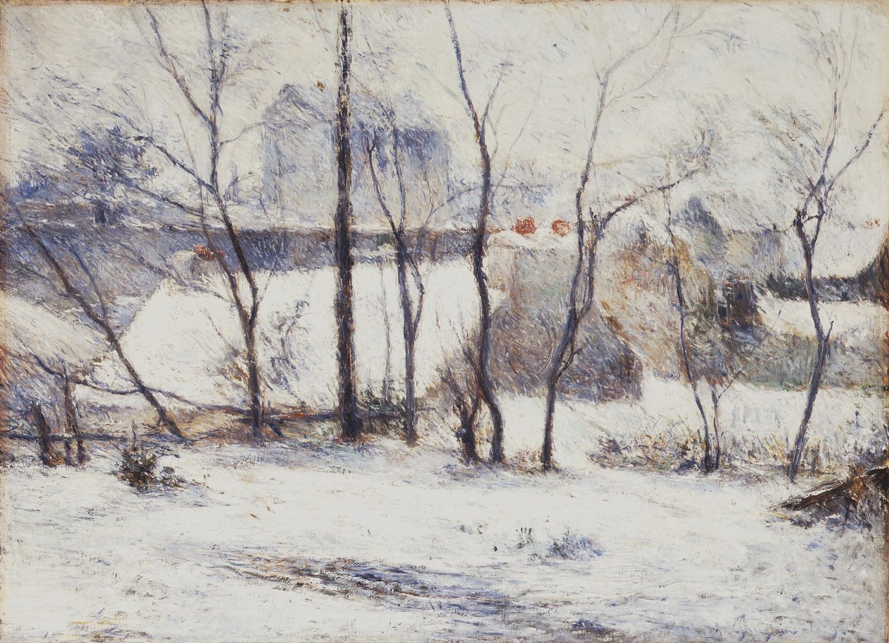 Snow in Vaugirard II, or Garden under Snow by Paul Gauguin