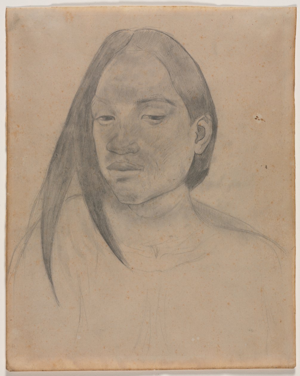 Head of a Tahitian Woman, 1891 by Paul Gauguin
