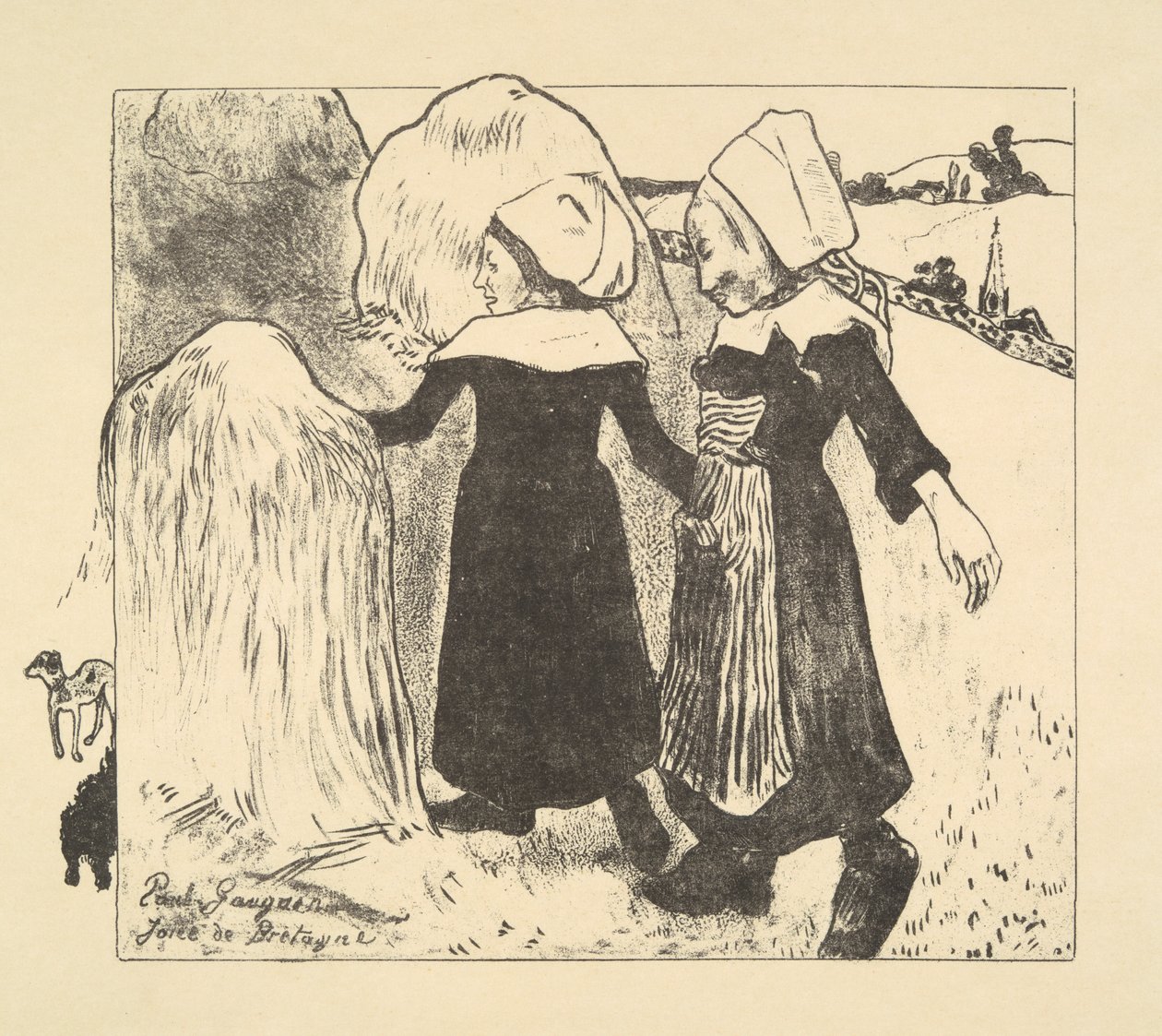 Joys of Brittany, from the series Volpini by Paul Gauguin