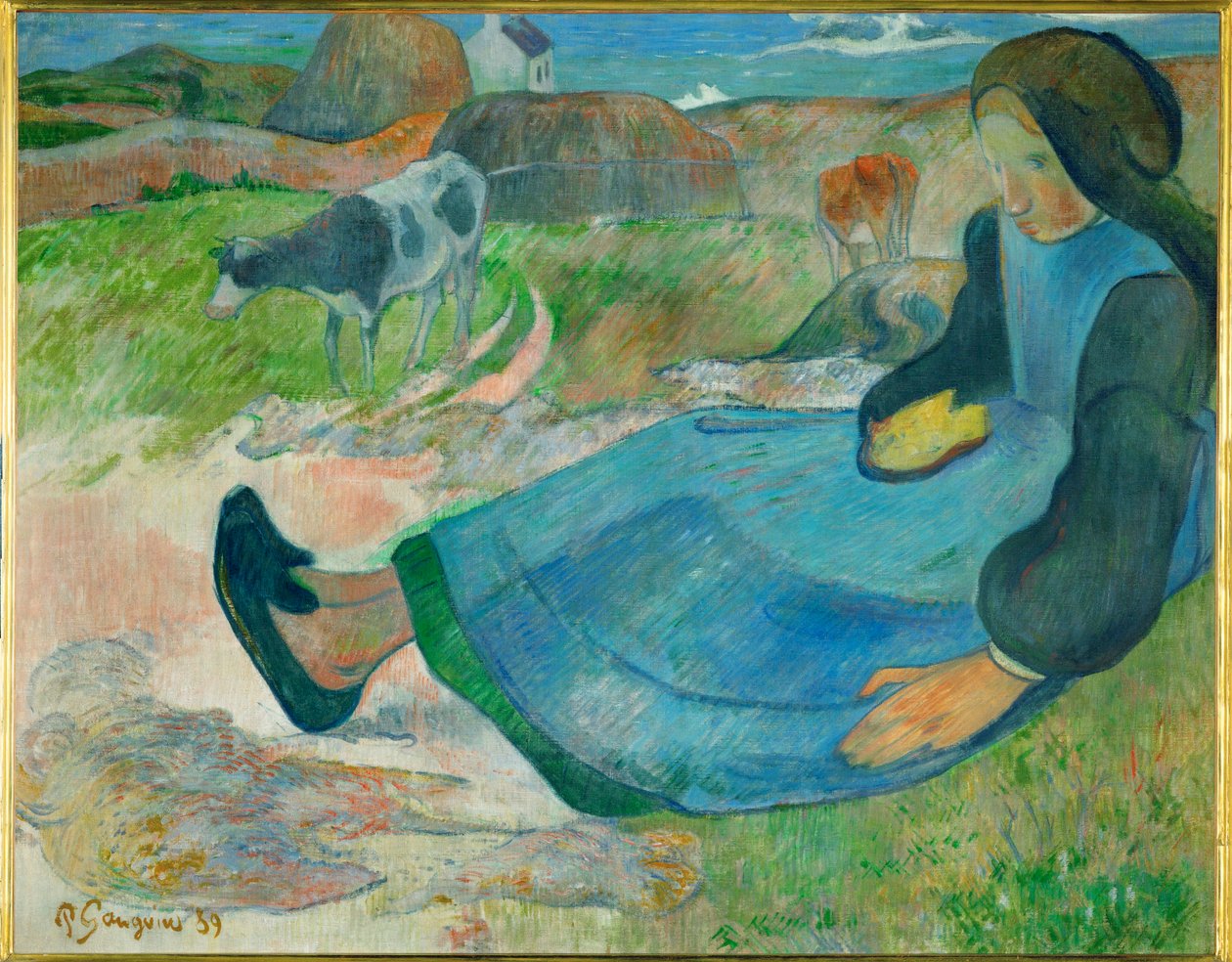 The Cowherd, or Young Breton Woman by Paul Gauguin