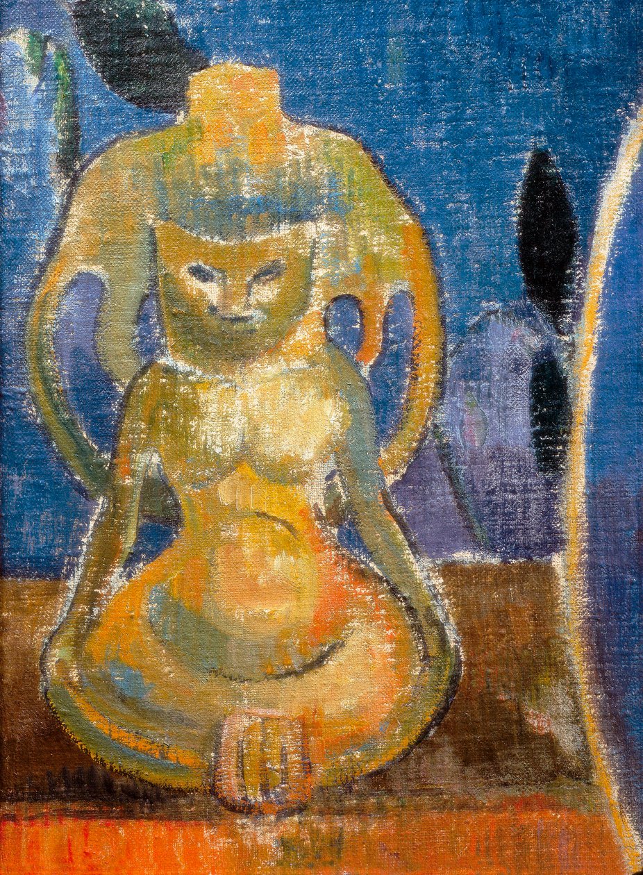 La belle Angele, Madame Satre (detail of the sculpture) by Paul Gauguin
