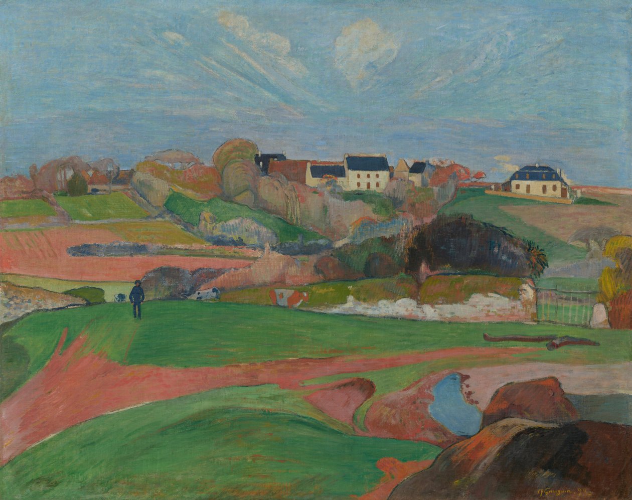 Landscape at Le Pouldu by Paul Gauguin