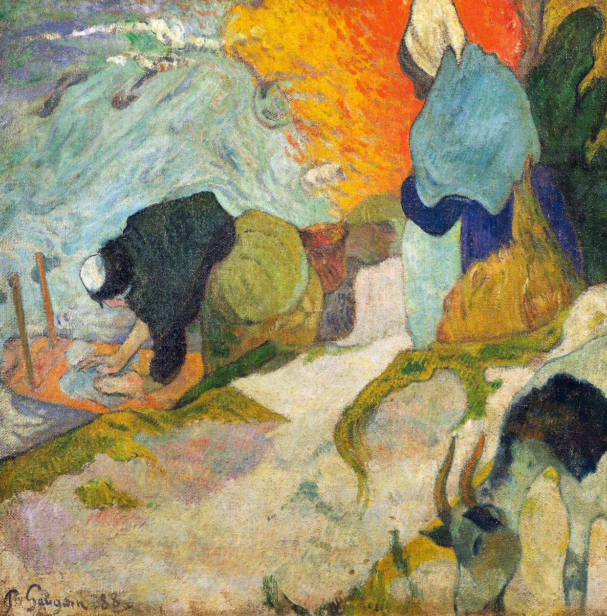 Washerwomen in Arles, 1888 by Paul Gauguin